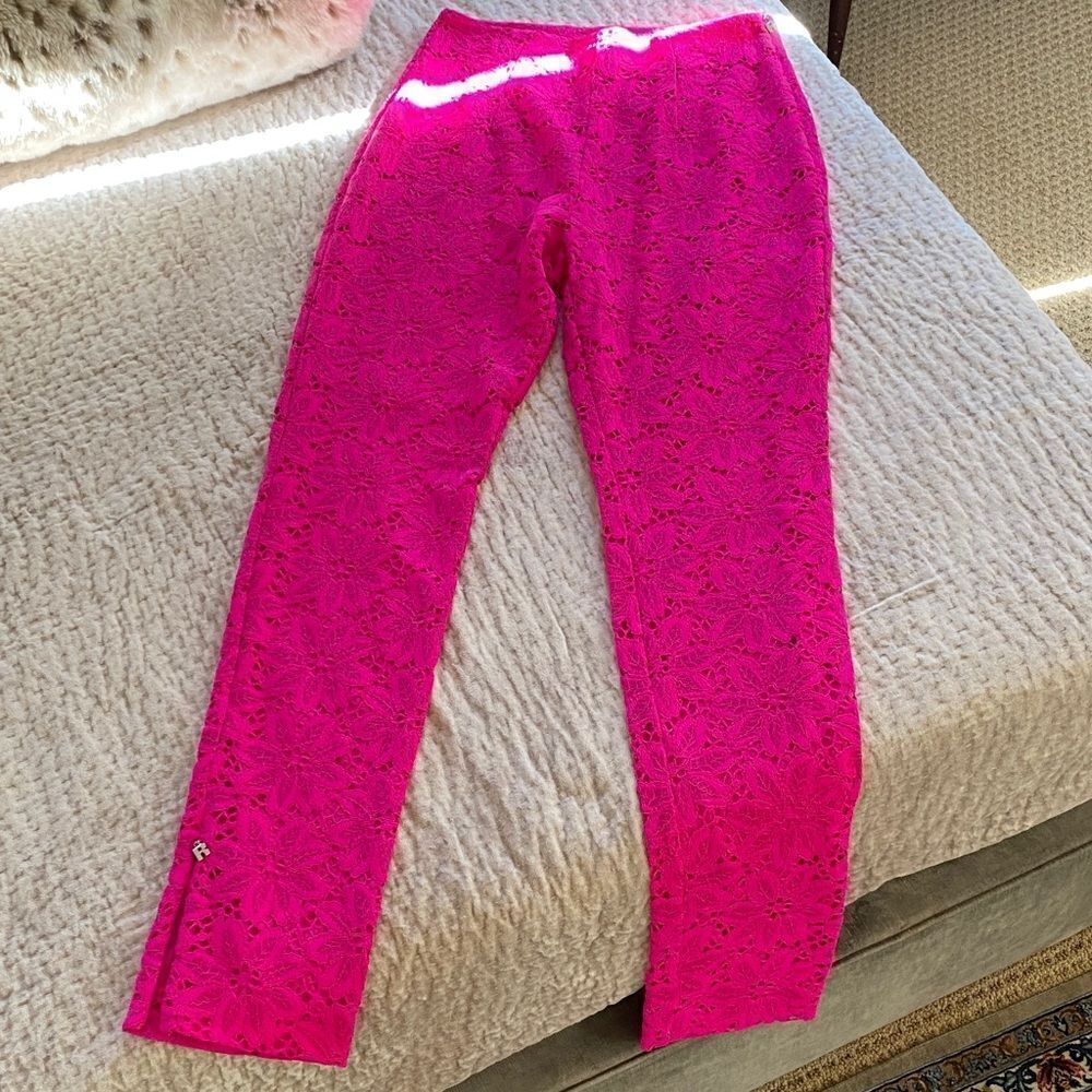 Vibrant Pink Kids Lace Bottoms
